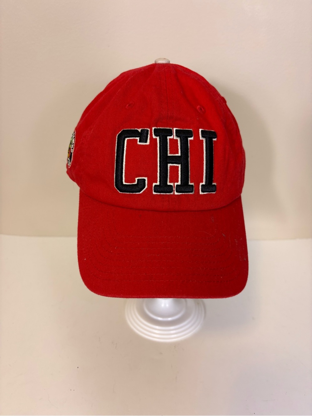 CHI Chicago Blackhawks Embroidered Red Baseball Cap Adjustable